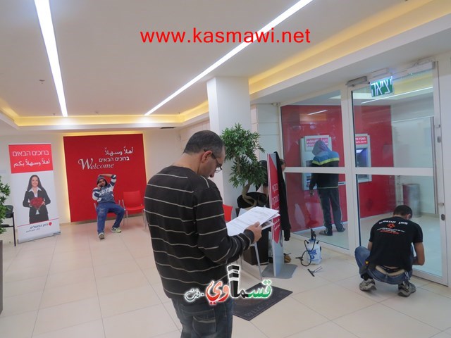 كفرقاسم : في الاسبوع الاول لافتتاح بنك هبوعليم 315 حساب جديد والاقبال كالماء للعطشان 